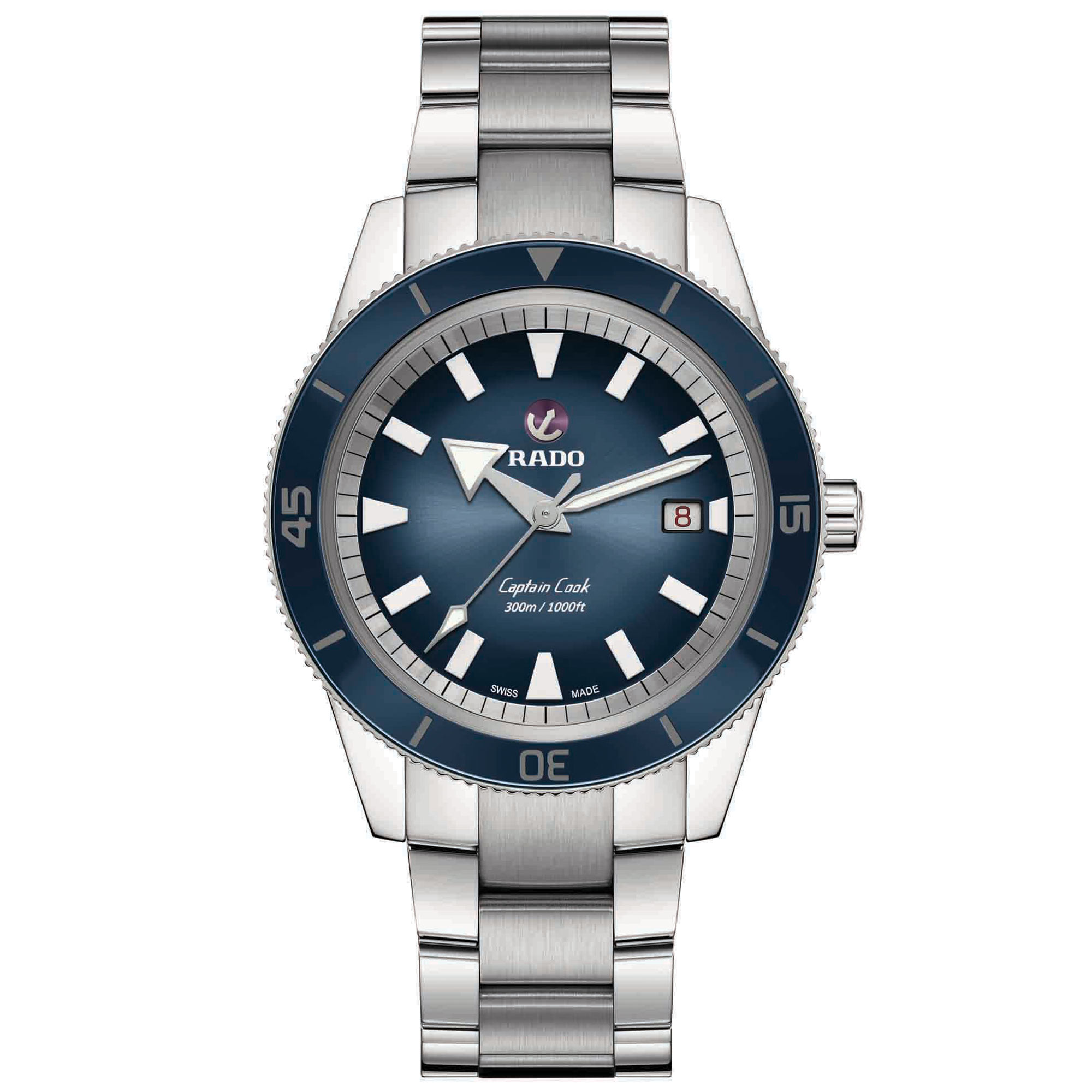 Rado captain cook 37mm blue outlet