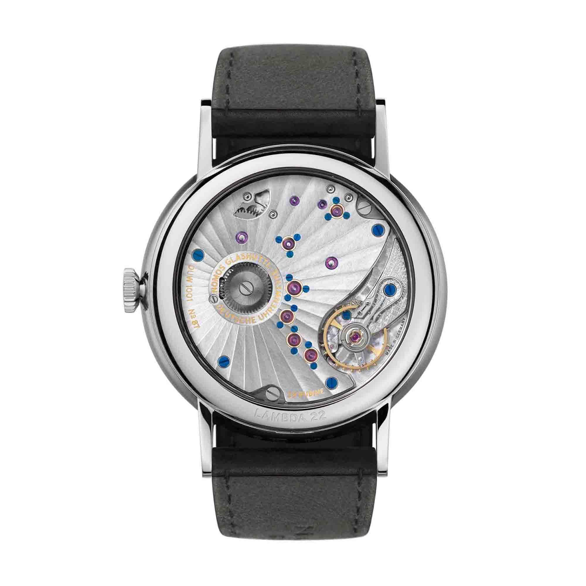 Nomos glashütte lambda weißgold 2025