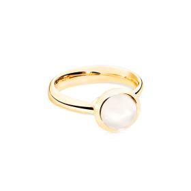 Gelbgold, Ringe, Tamara Comolli BOUTON Ring small sand Mondstein R-BOU-s-MoSa-yg