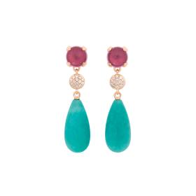 Roségold, Ohrringe, Bron Catch Ohrschmuck 8OR4858RTCBRAZD