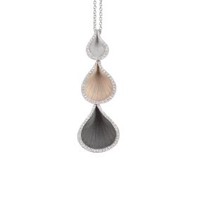 Weißgold, Halsschmuck, Annamaria Cammilli Goccia Collier GPE2113T