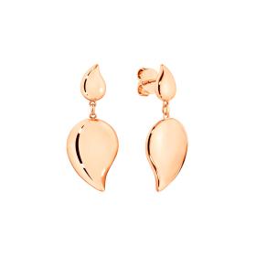 Roségold, Ohrringe, Tamara Comolli SIGNATURE Wave 2 Tropfenelemente Ohrhänger E-SIG-wave-2-rg