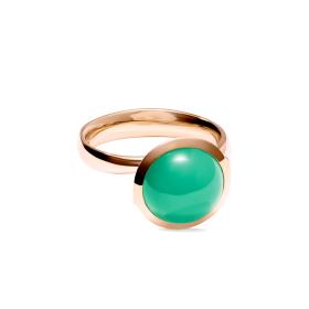 Roségold, Ringe, Tamara Comolli BOUTON Ring large Chrysoprase R-BOU-l-Chry-rg