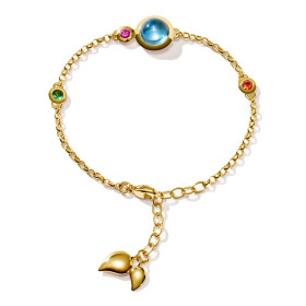         Gelbgold, Armschmuck, Tamara Comolli BOUTON Mini Chain Armband 'Candy' Small/Medium B-BOU-c-Can-sm-yg