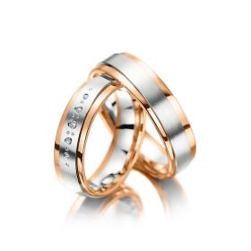 Weißgold, Ringe, Meister Trauringe Phantastics 112.8983.01/112.8983.00-WR