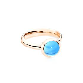 Roségold, Ringe, Tamara Comolli BOUTON Ring small Swiss Topas R-BOU-s-ToSw-rg
