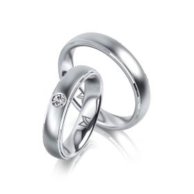 Weißgold, Ringe, Meister Trauringe Phantastics 112.9033.01/112.9033.00-W