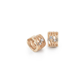 Roségold, Ohrringe, Cammilli Dune Creolen GOR2483J