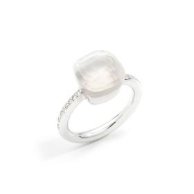 Ringe, Weißgold, Pomellato Ring Nudo Milky Classic PAC2031UW000B0QLT