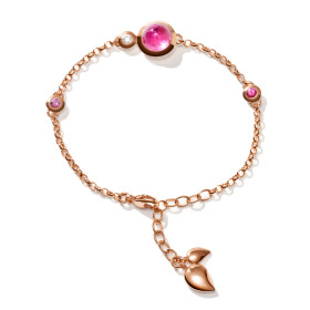         Roségold, Armschmuck, Tamara Comolli BOUTON Mini Chain Armband 'Blush' Small/Medium B-BOU-c-Blu-sm-rg
