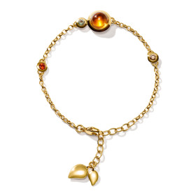         Gelbgold, Armschmuck, Tamara Comolli BOUTON Mini Chain Armband 'Indian Summer' Small/Medium B-BOU-c-IS-sm-yg