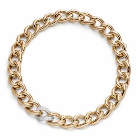Roségold, Halsschmuck, IsabelleFa Collier "Grace 17" Pavé 60017-45BMO-ROS