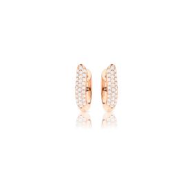 Roségold, Ohrringe, Tamara Comolli SIGNATURE Ohrringe Hoop medium E-Ho-m-p-rg