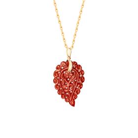 Gelbgold, Halsschmuck, Tamara Comolli INDIA Anhänger small Terra Onyx P-IND-s-Ter-yg
