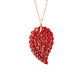 Roségold, Halsschmuck, Tamara Comolli INDIA Anhänger large Terra Onyx P-IND-l-Ter-rg