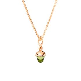 Roségold, Halsschmuck, Tamara Comolli MiniMIKADO Anhänger mit Peridot P-mMC-Per-rg