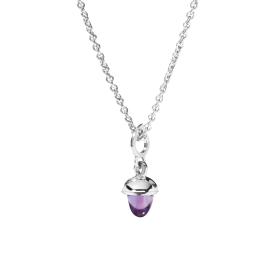 Weißgold, Halsschmuck, Tamara Comolli MiniMIKADO Anhänger mit Amethyst P-mMC-Am-wg