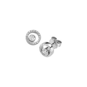Weißgold, Ohrringe, Leo Wittwer Panta rhei® Ohrstecker 41-0954571-1000