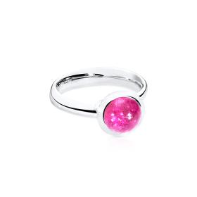 Weißgold, Ringe, Tamara Comolli BOUTON Ring small rosa  Turmalin R-BOU-s-TuRo-wg