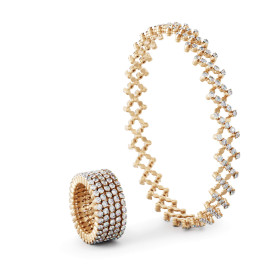 Roségold, Ringe, Serafino Consoli Serafino Multi-Size Ring und Armband, Ref: S.RB 5F2 RG WD