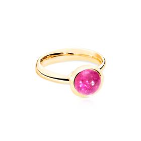 Gelbgold, Ringe, Tamara Comolli BOUTON Ring small rosa Turmalin R-BOU-s-TuRo-yg