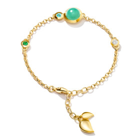         Gelbgold, Armschmuck, Tamara Comolli BOUTON Mini Chain Armband 'Lagoon' Small/Medium B-BOU-c-Lag-sm-yg