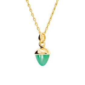 Gelbgold, Halsschmuck, Tamara Comolli MIKADO Bouquet Anhänger Chrysoprase P-MB-Chry-yg