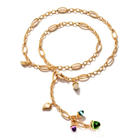         Roségold, Halsschmuck, Tamara Comolli MIKADO Halskette 'Aurora' mit Diamant-Pavé N-M-Del51-Aur-p-rg