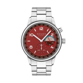 Unisex, NOMOS Glashütte Club Sport Neomatik Weltzeit Magma 790.S5