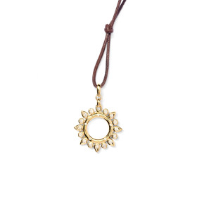 Gelbgold, Halsschmuck, Tamara Comolli SIGNATURE Anhänger Sun Classic Small, Ref: P-SIG-Sun-s-Cl-yg