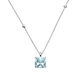 Weißgold, Halsschmuck, Leo Wittwer Contemporary Aquamarin Anhänger 22-0986871-0002
