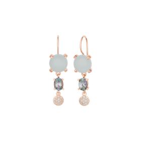 Roségold, Ohrringe, Bron Catch Ohrschmuck 8OR4891AQCTBBR