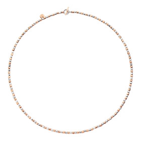         Roségold &amp; Silber, Halsschmuck, DoDo Halskette Mini-Granelli DCC0002-GRANX-G9AMX