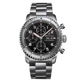 Herrenuhr, Breitling Aviator 8 Chronograph 43 A13316101B1A1