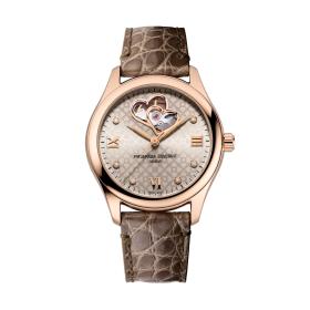 Damenuhr, Frédérique Constant Ladies Automatic Double Heart Beat FC-310LGDHB3B4