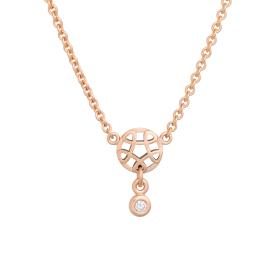 Roségold, Halsschmuck, Bron Toujours Ajour Halskette 8CR4419BR