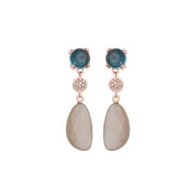 Roségold, Ohrringe, Bron Catch Ohrschmuck 8OR4858TLCCBRMGBF