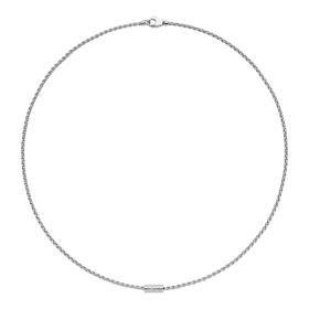 Weißgold, Halsschmuck, FOPE Aria Halskette mit einem weißen Brillanten 89103CX_BB_B_XBX_043