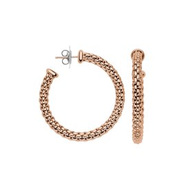 Roségold, Ohrringe, FOPE Essentials Creolen 02E06OX_XX_R_XXX_000