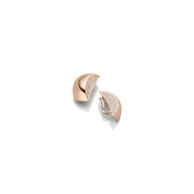 Rotgold, Ohrringe, IsabelleFa Ohrclips "Tonneau 30" Pavé 00948-GCLBR-RR