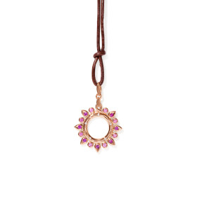 Roségold, Halsschmuck, Tamara Comolli SIGNATURE Anhänger Sun 'Blush' Small, Ref: P-SIG-Sun-s-Blu-rg