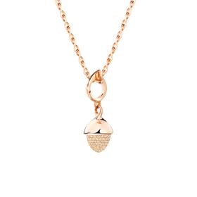 Roségold, Halsschmuck, Tamara Comolli MIKADO Flamenco Anhänger Champagne Diamanten P-MFL-pD-rg