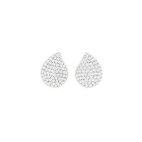 Weißgold, Ohrringe, Tamara Comolli SIGNATURE Large Ohrstecker mit Diamant Pavé, Ref: E-Sig-l-p-wg