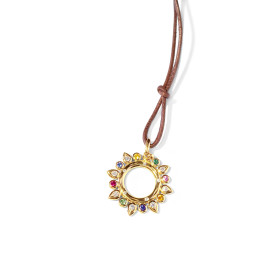 Gelbgold, Halsschmuck, Tamara Comolli SIGNATURE Anhänger Sun 'Candy' Small, Ref: P-SIG-Sun-s-Can-yg