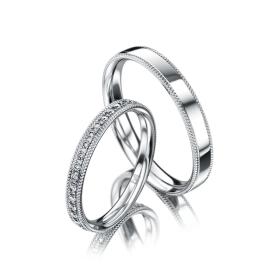 Weißgold, Ringe, Meister Trauringe Phantastics 112.9022.01/112.9022.00-W