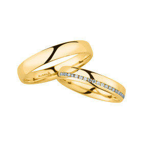 Gelbgold, Ringe, Christian Bauer Trauring-Set 0246964-0020040