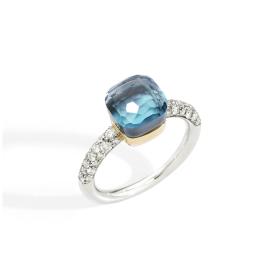 Ringe, Weißgold, Pomellato Nudo Deep Blue kleiner Ring PAB7040O6WHRDB0OY