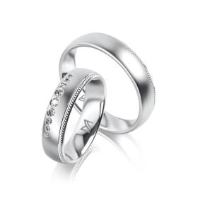 Weißgold, Ringe, Meister Trauringe Phantastics 112.9032.01/112.9032.00-W