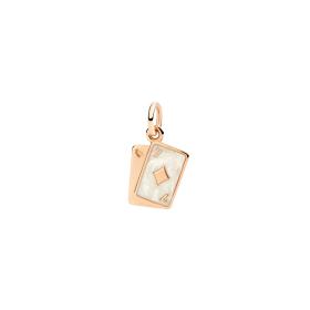 Roségold, Halsschmuck, DoDo Anhänger Karten aus Roségold und Emaille DMC5001-CARDS-EPB9R