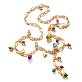 Roségold, Halsschmuck, Tamara Comolli MIKADO Halskette 'Aurora' N-M-56-Aur-rg